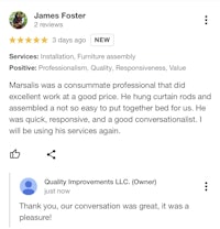 james foster review on yelp